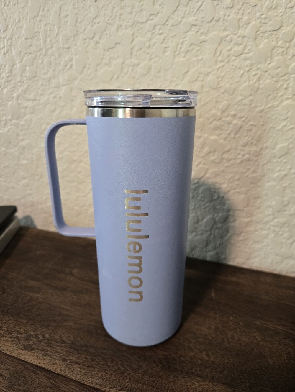 Lululemon Light Blue Coffee Tumbler